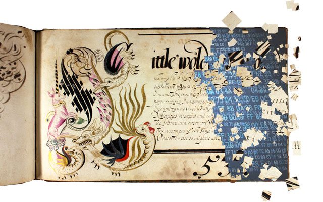 Calligraphic copy book of John Thorne, 1678. [Clark Library, MS.1952.099]