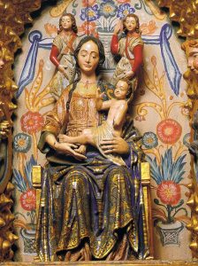 Picture of the Virgen de los Ángeles sculpture