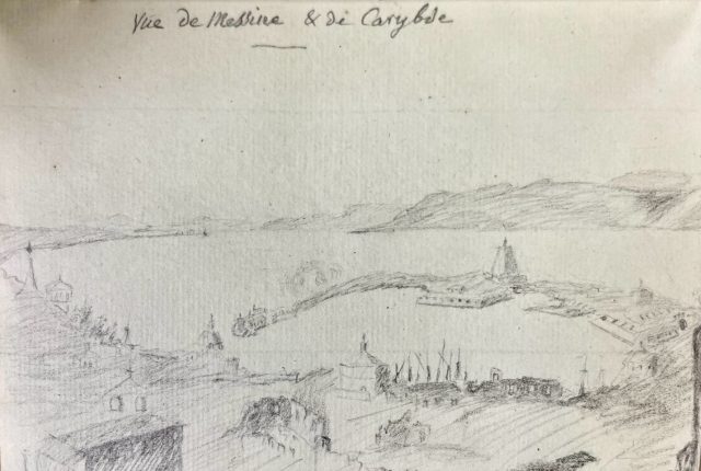 Sketch of the ruins of Messina from volume 9 of Bellevue's Journals