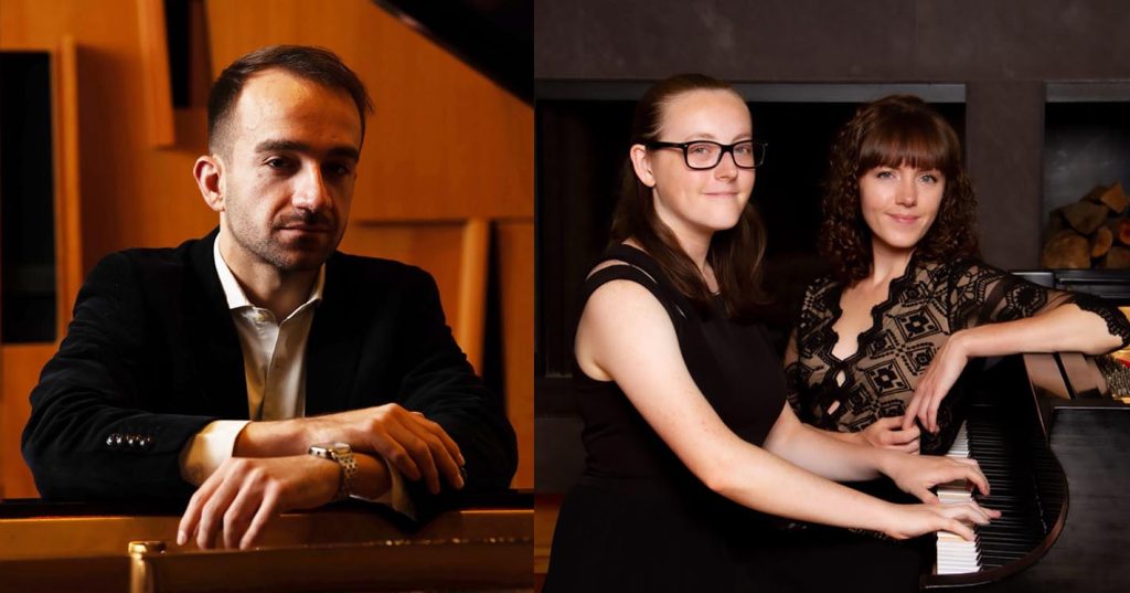 Composite photo of Davide Di Rienzo, Kaitlin Webster-Zuber, and Emily Webster-Zuber